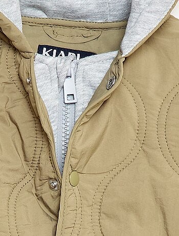 Casaco com capuz acolchoado