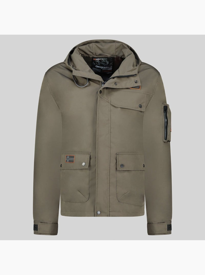 Casaco com capuz bakirou – geographical norway Cáqui - Kiabi