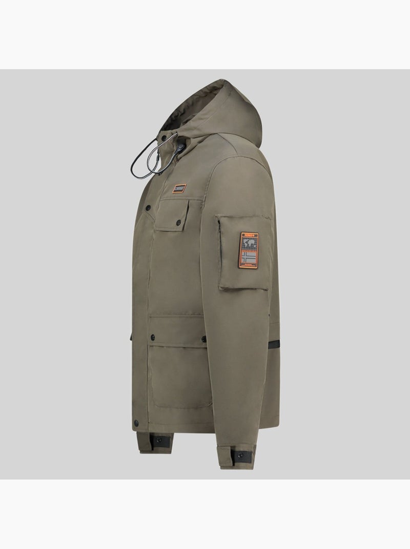 Casaco com capuz bakirou – geographical norway Cáqui - Kiabi