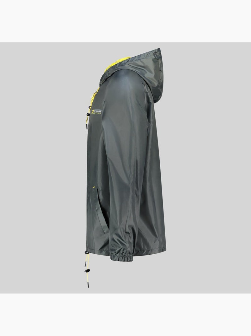 Casaco com capuz boat – geographical norway Cinza escuro - Kiabi