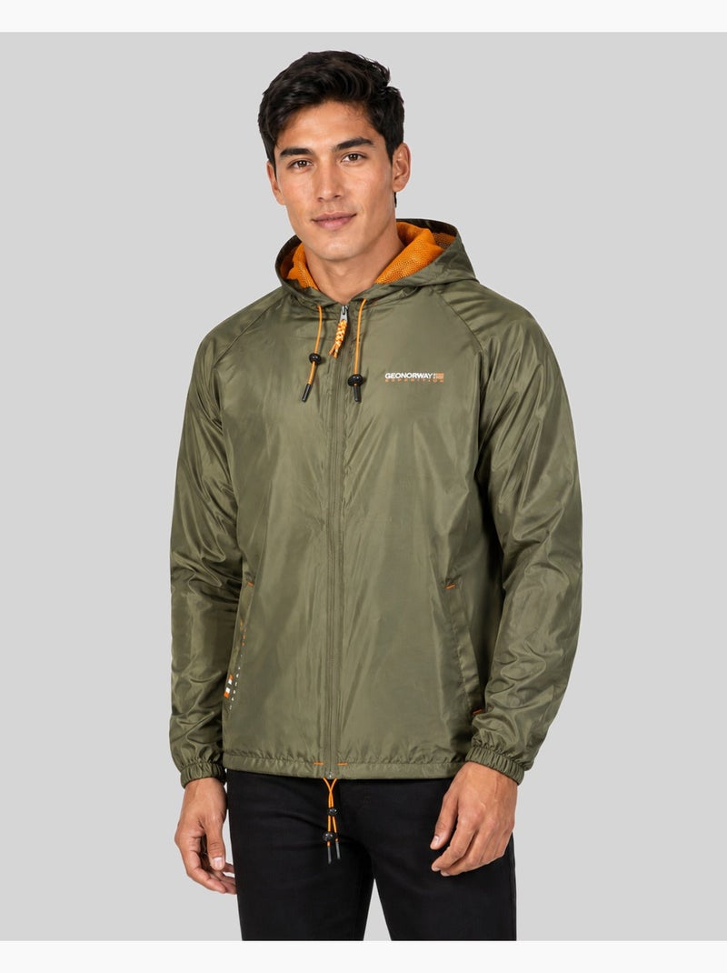 Casaco com capuz boat – geographical norway Cinza escuro - Kiabi