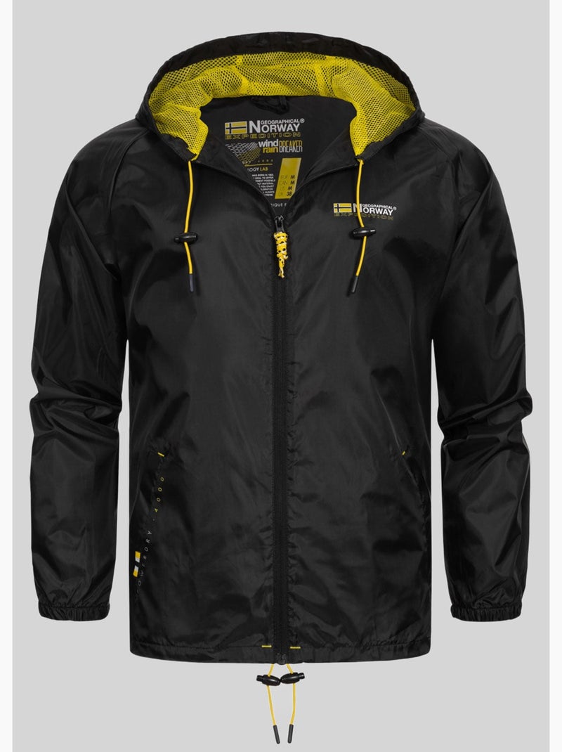 Casaco com capuz boat – geographical norway Preto - Kiabi