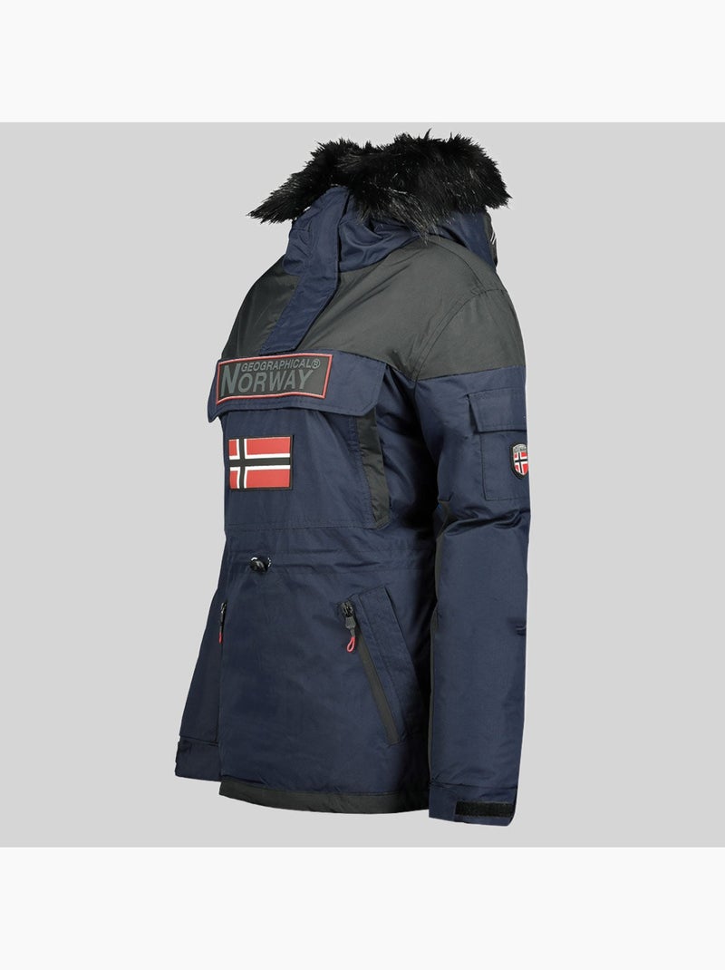 Casaco com capuz bruna – geographical norway Azul-marinho - Kiabi