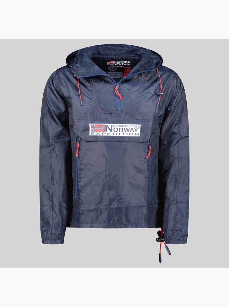 Casaco com capuz choupa – geographical norway Azul-marinho - Kiabi