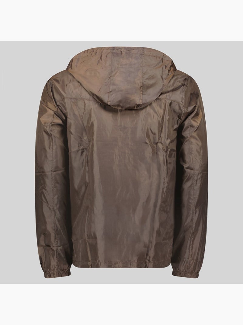 Casaco com capuz choupa – geographical norway Castanho - Kiabi