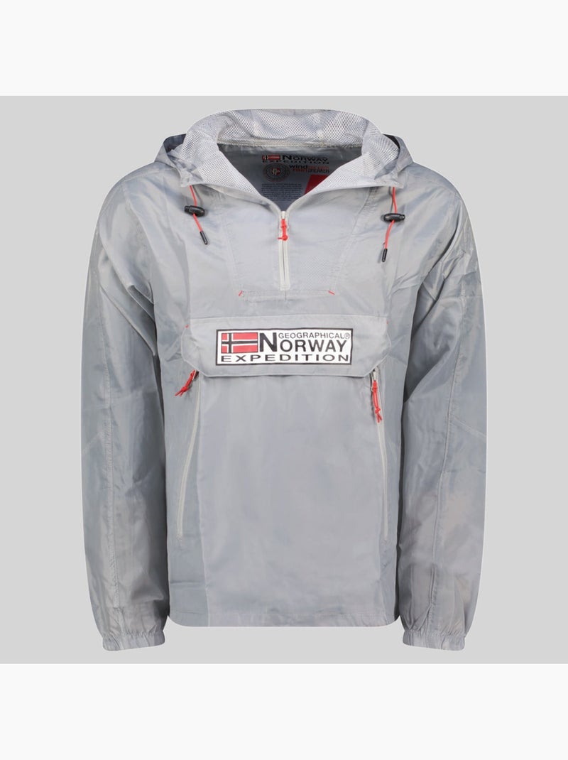 Casaco com capuz choupa – geographical norway Cinza escuro - Kiabi