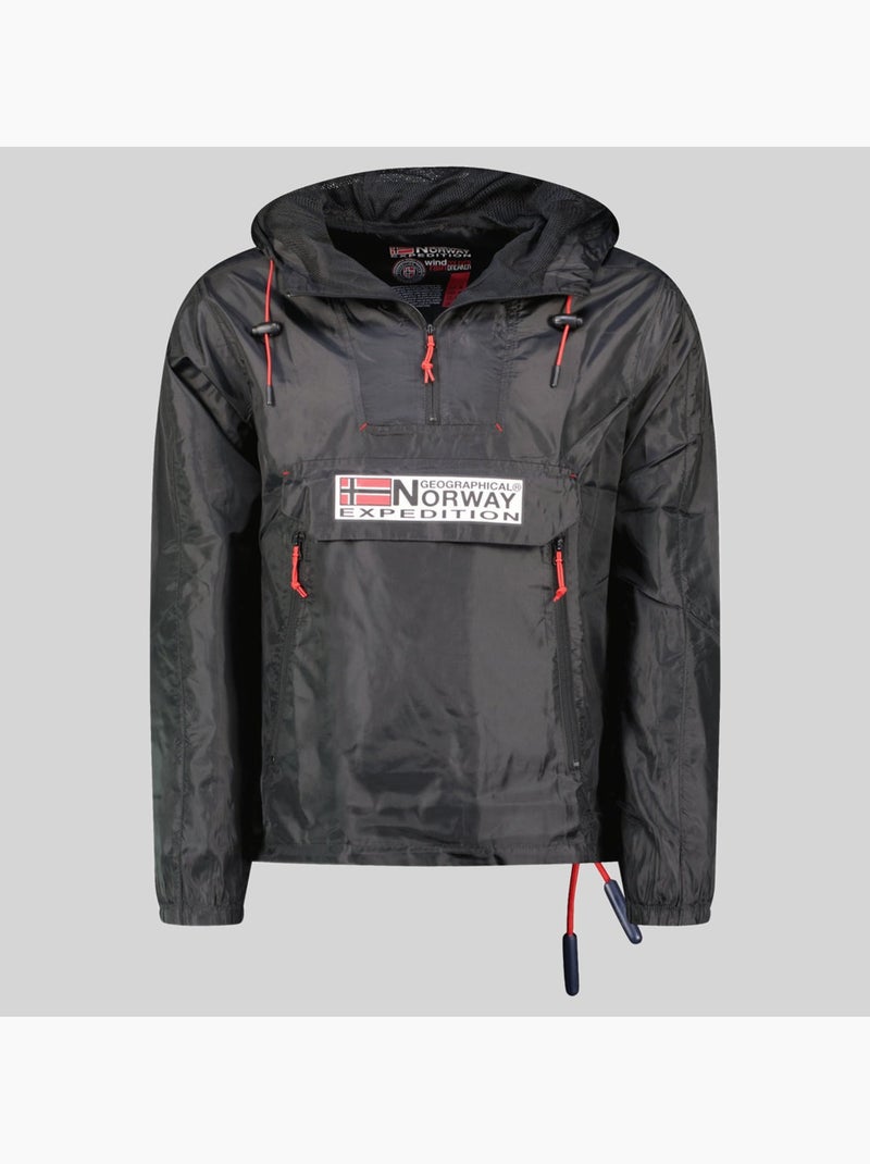 Casaco com capuz choupa – geographical norway Preto - Kiabi