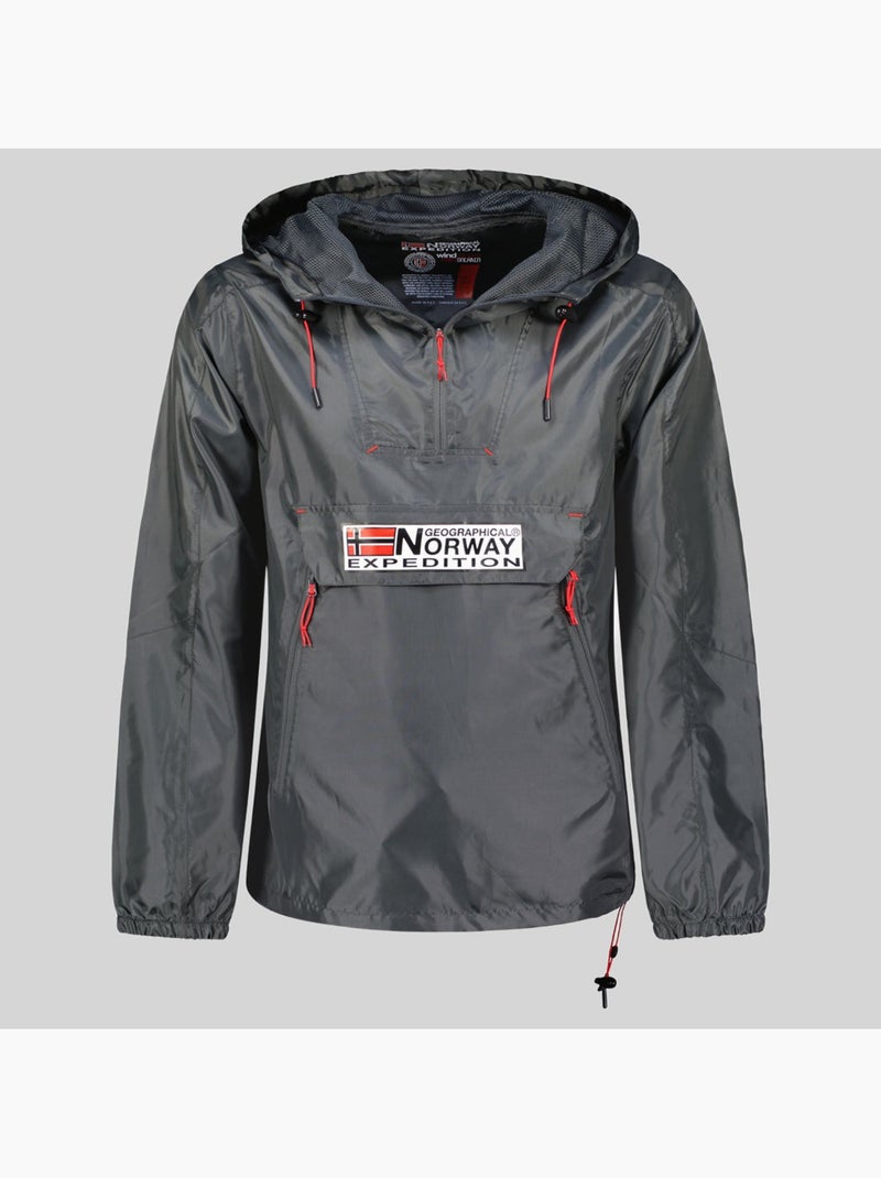 Casaco com capuz choupa – geographical norway Preto - Kiabi