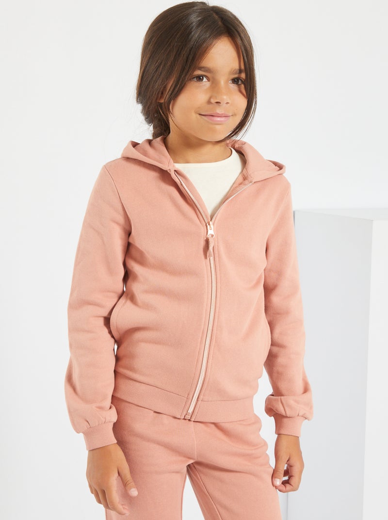 Casaco com capuz Rosa - Kiabi