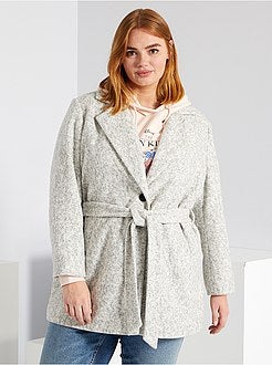 Casaco com cinto - Kiabi