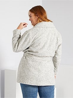 Casaco com cinto - Kiabi