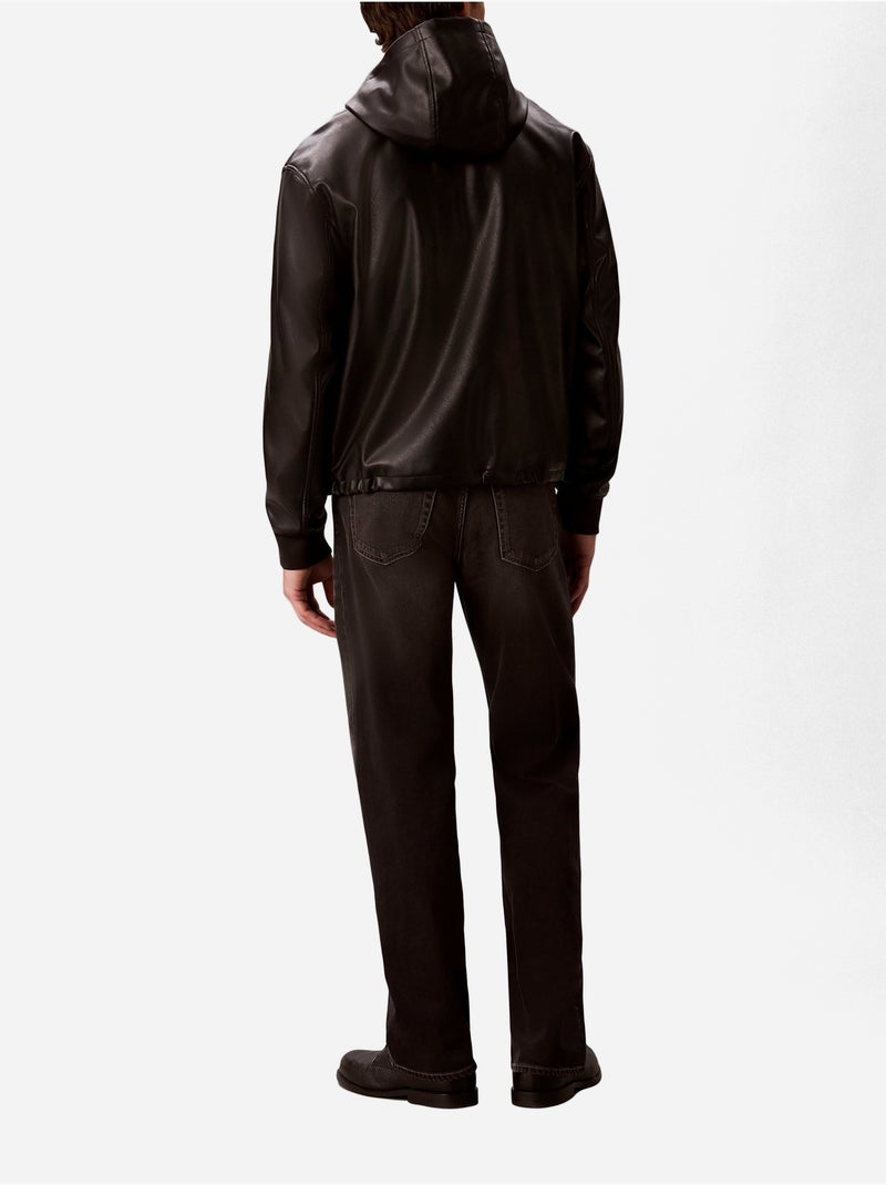 Casaco com efeito de couro - calvin klein Preto Preto - Kiabi