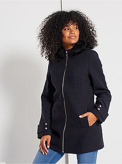 Casaco com efeito de lã de maternidade - Kiabi