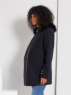 Casaco com efeito de lã de maternidade - Kiabi