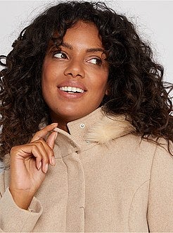 Casaco com efeito de lã pré-mamã - Kiabi