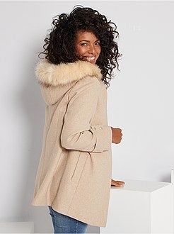 Casaco com efeito de lã pré-mamã - Kiabi