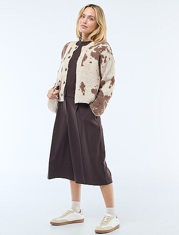 Casaco com estampado de vaca