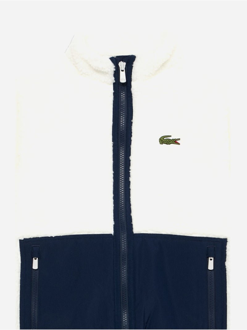 Casaco com fecho - lacoste Branco Azul - Kiabi