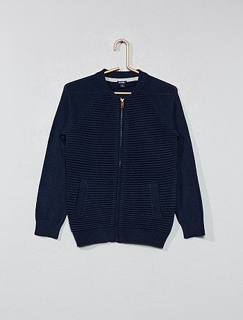 Casaco com fecho canelado - Kiabi