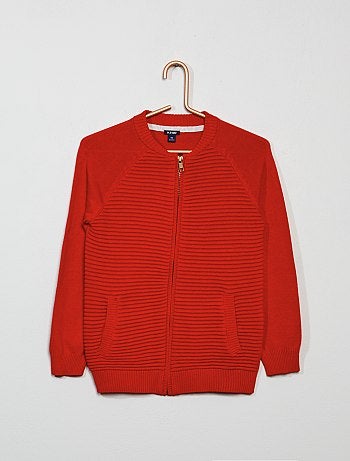 Casaco com fecho canelado - Kiabi