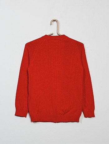 Casaco com fecho canelado - Kiabi