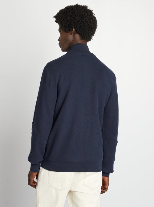 Casaco com fecho e gola subida - Kiabi