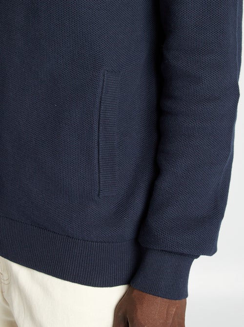 Casaco com fecho e gola subida - Kiabi