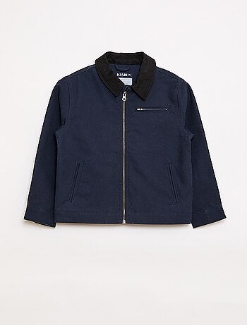 Casaco com fecho éclair estilo workwear