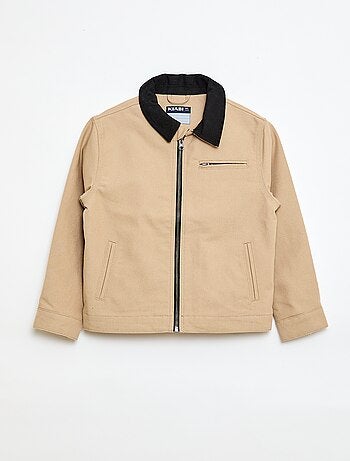 Casaco com fecho éclair estilo workwear