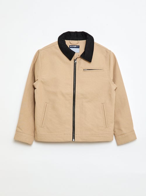 Casaco com fecho éclair estilo workwear - Kiabi