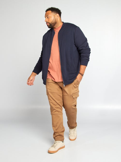 Casaco com fecho em moletão - Kiabi