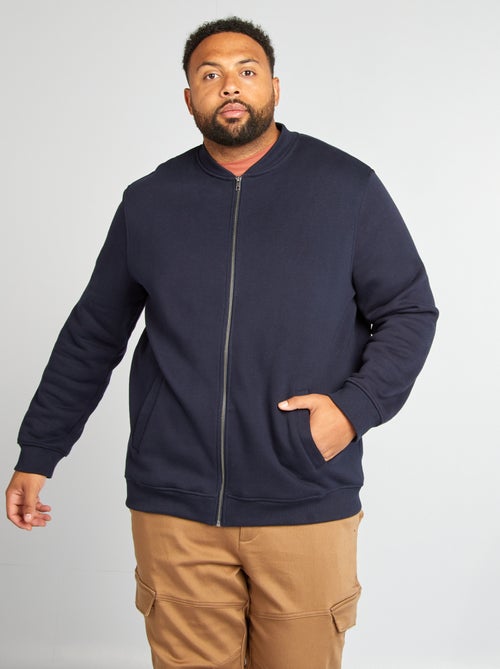 Casaco com fecho em moletão - Kiabi