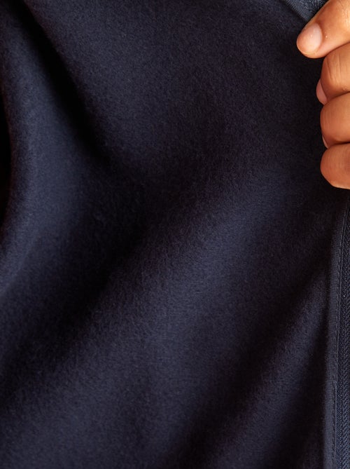 Casaco com fecho em moletão - Kiabi