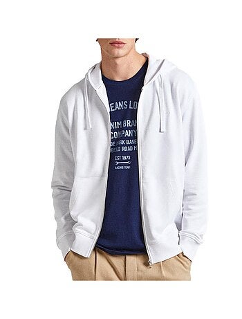 Casaco com Fecho para Homem Pepe Jeans Joe Branco