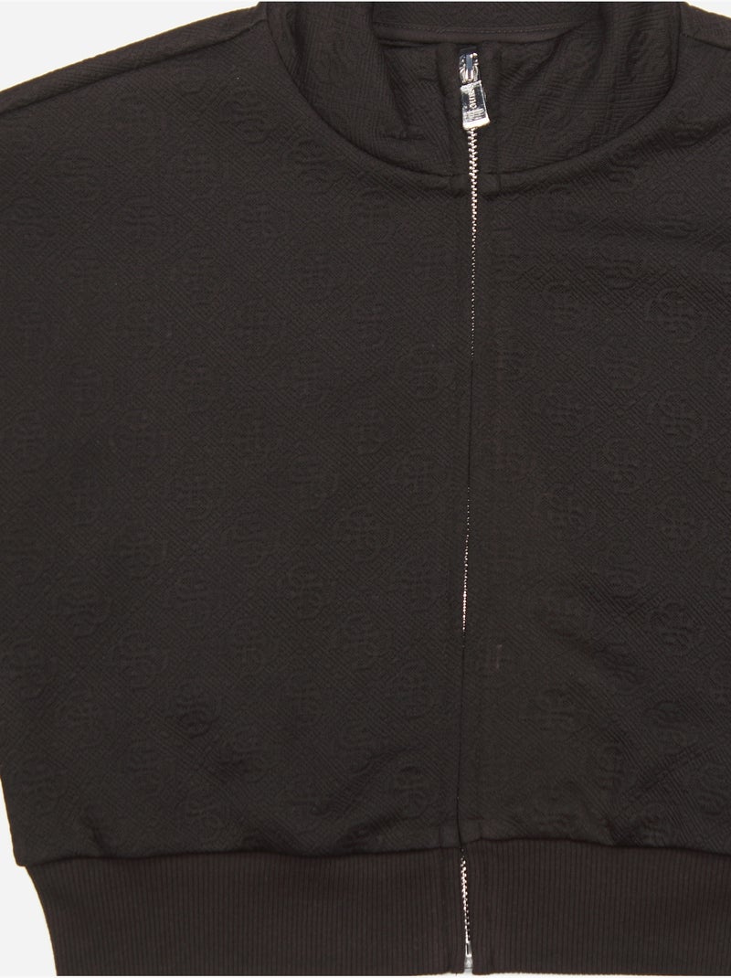 Casaco com gola alta - guess kids Preto - Kiabi