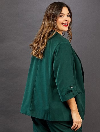 Mulher tamanhos grandes - Casaco com gola comprida - Kiabi