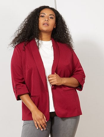 Mulher tamanhos grandes - Casaco com gola comprida - Kiabi