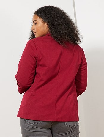 Mulher tamanhos grandes - Casaco com gola comprida - Kiabi