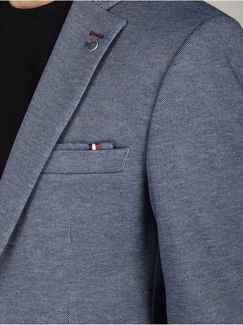 Casaco com lapelas - silverstone Cinza-azul - Kiabi