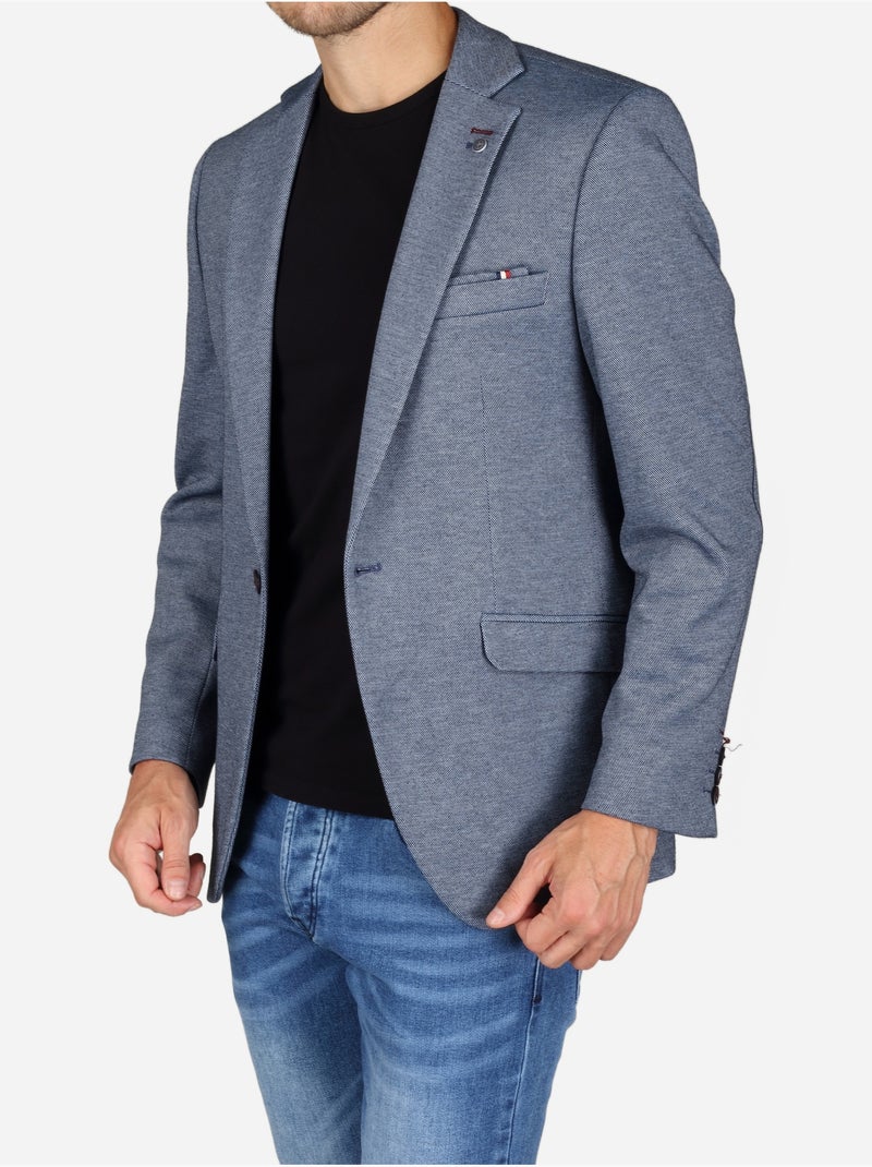 Casaco com lapelas - silverstone Cinza-azul - Kiabi