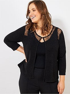 Casaco com renda - Kiabi