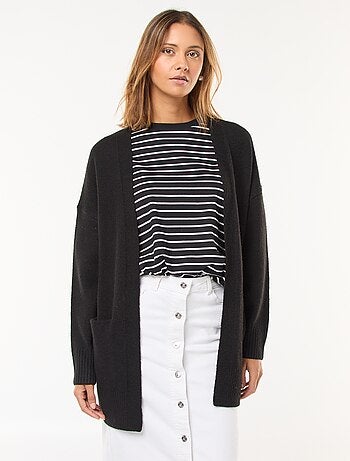 Cardigan comprido aberto