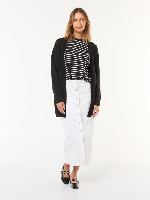 Casaco comprido aberto - Kiabi