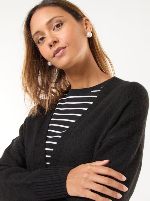 Casaco comprido aberto - Kiabi