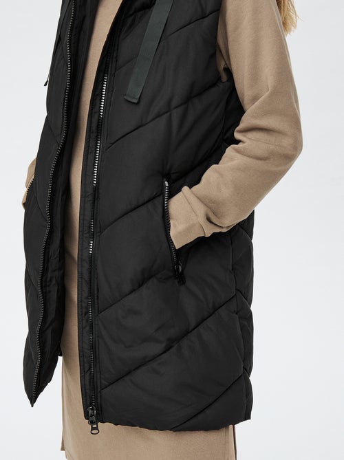 Casaco comprido acolchoado 'JDY' - Kiabi