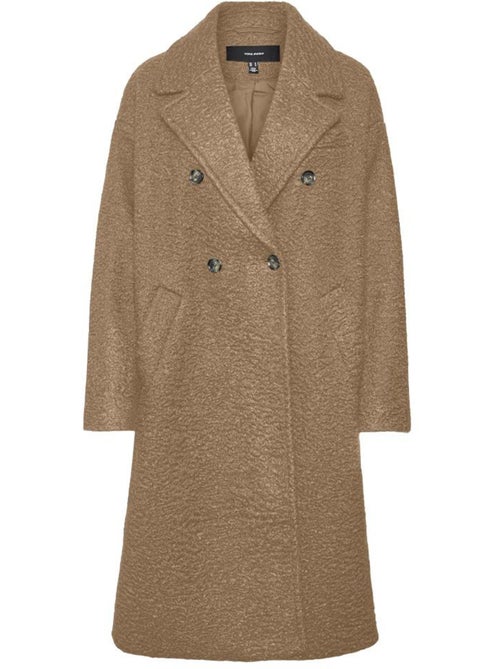 Casaco Comprido Camel Vero Moda Liteerika para Mulher - Kiabi