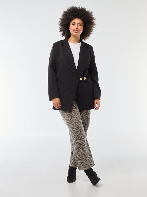 Casaco comprido com corte oversize - Kiabi