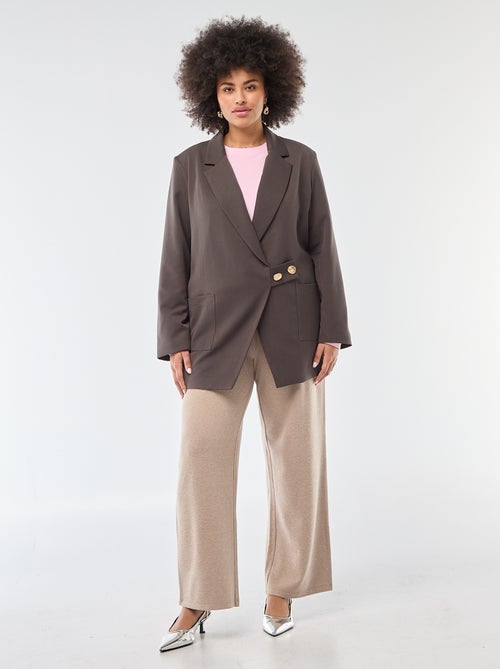 Casaco comprido com corte oversize - Kiabi