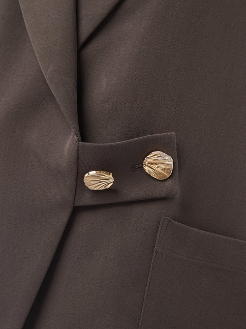 Casaco comprido com corte oversize - Kiabi