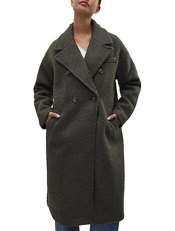 Casaco Comprido Camel Vero Moda Liteerika para Mulher